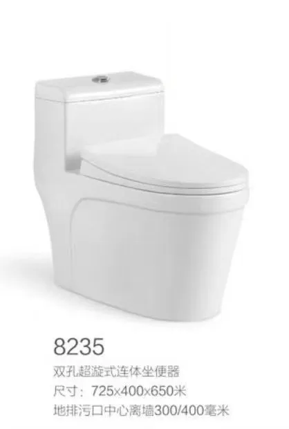 Chaozhou Factory Siphonic S Trap One Piece Toilet with Soft Seat Cover