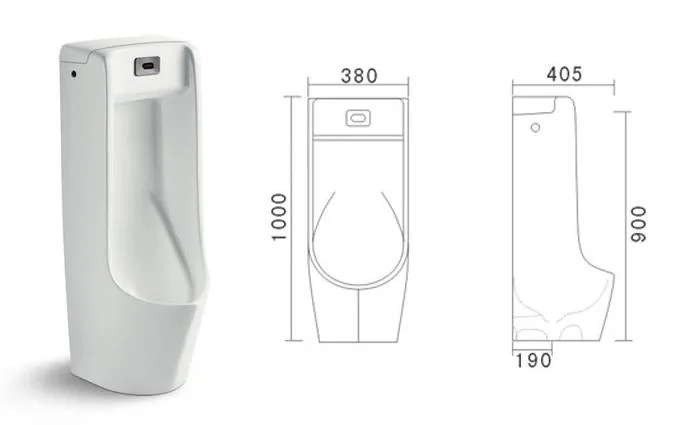 Men Toilet Standing Urinal Porcelain Sanitary Ware Bathroom Water Saving Men Urinal