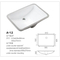 Bathroom Supplier Export Ceramic White Under Mounting Basin Sink