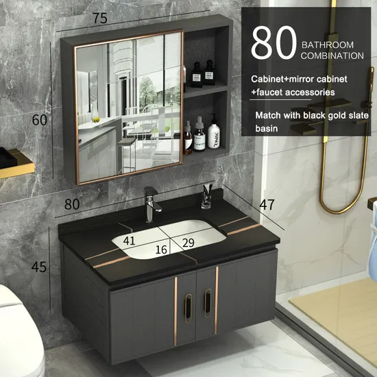 Bathroom Countertop Washing Wash Sanitaryware Matte Cabinet Sink Basin