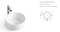 Square Sink Bathroom Countertop Art Basin Wash Sink