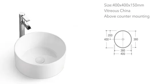Square Sink Bathroom Countertop Art Basin Wash Sink