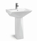 Modern Design Wash Basin with Pedestal Fixing to Wall Pedestal Basin