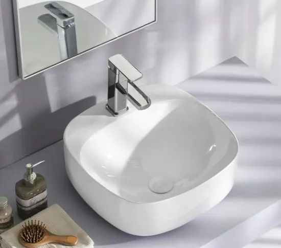 Wholesale White Art Basin Sink Ceramic Washing Basin for Bathroom