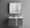 Modern Bathroom Cabinet Combination Hidden Style Mirror Cabinet Wash Basin