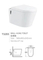 Sanitary Ware Collision Type Flush Ceramic Wall Hung Toilet