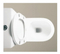 Sanitary Ware Wall Faced Watermark Toilet with Cover Seat