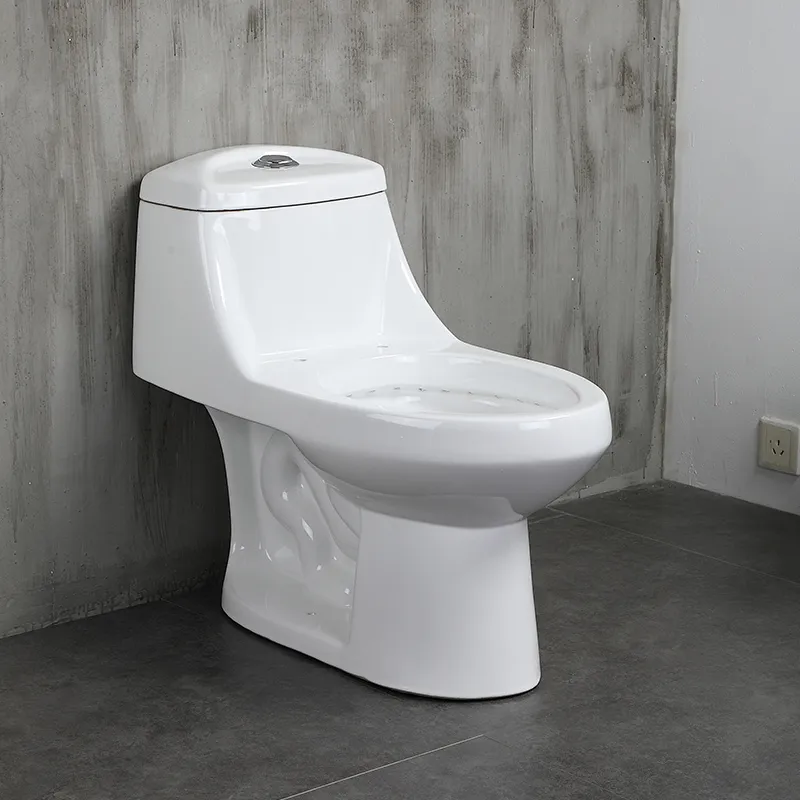 China Manufacturer Bathroom Sanitary Ware White Glazed One Piece Toilet