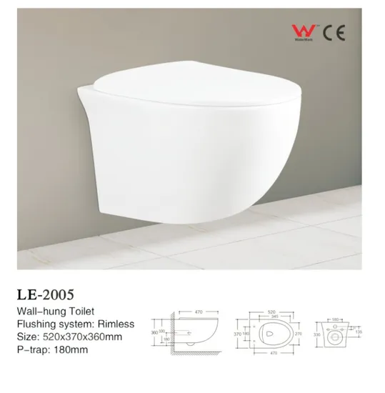 Sanitary Ware Bathroom Water Closet Ceramic Wc Wall Hung Toilet From Chaozhou
