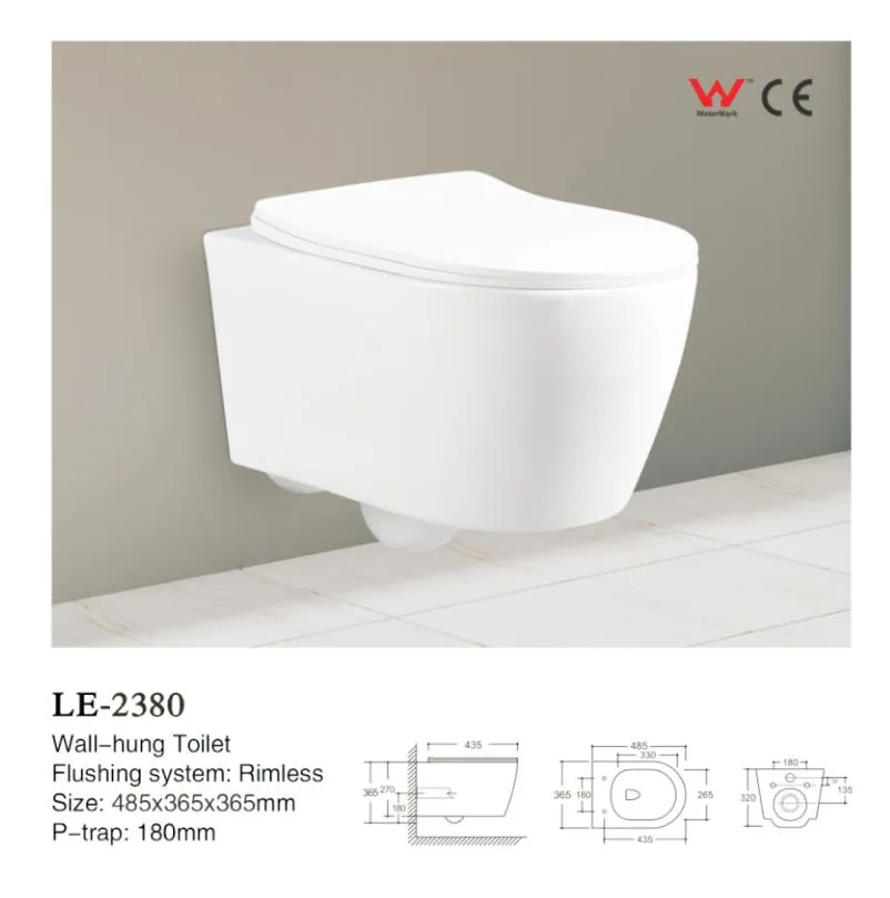 Wall Hung Toilet Sanitary Ware Ceramic Bathroom Set Portable Toilet