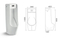 High Quality Vitreous China Sensorl Urinal Sample
