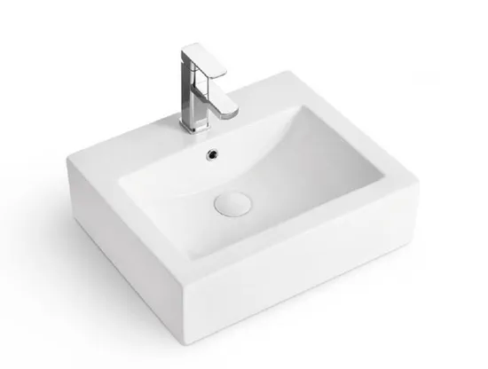 2022 New Desig Wholesale Bathroom Square Ceramic Products Sink Lavabo Vanity Top Wash Basin