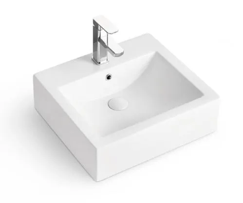 Sanitary Ware Sink Countertop Rectangular Washbasin Ceramic Lavabo Sink