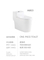 Siphonic Flush American Style Wc Water Ceramic Bathroom One Piece Toilet