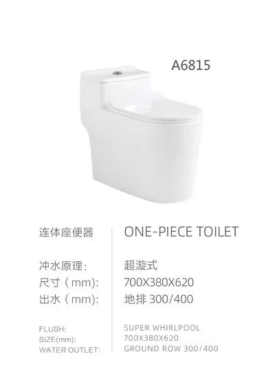 Siphonic Flush American Style Wc Water Ceramic Bathroom One Piece Toilet