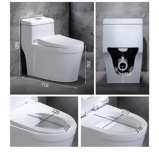 Bathroom Sanitaryware Siphonic 1 Piece Wc Toilet Water Closet