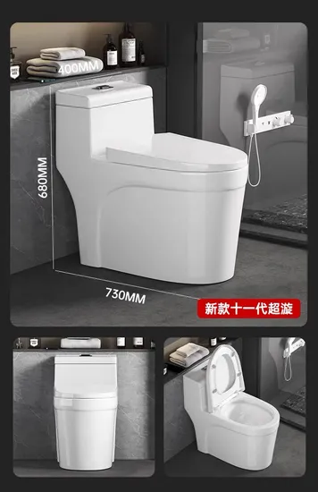Modern Round Flush Siphonic One Piece Wc Bathroom Toilet Bowl