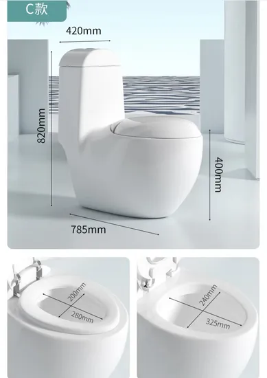 Personalized Hand Flush Toilet Bowl White Matte Water Closet One Piece