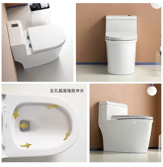 One Piece Siphonic Washdown Wc Bathroom Commode Toilet Bowl