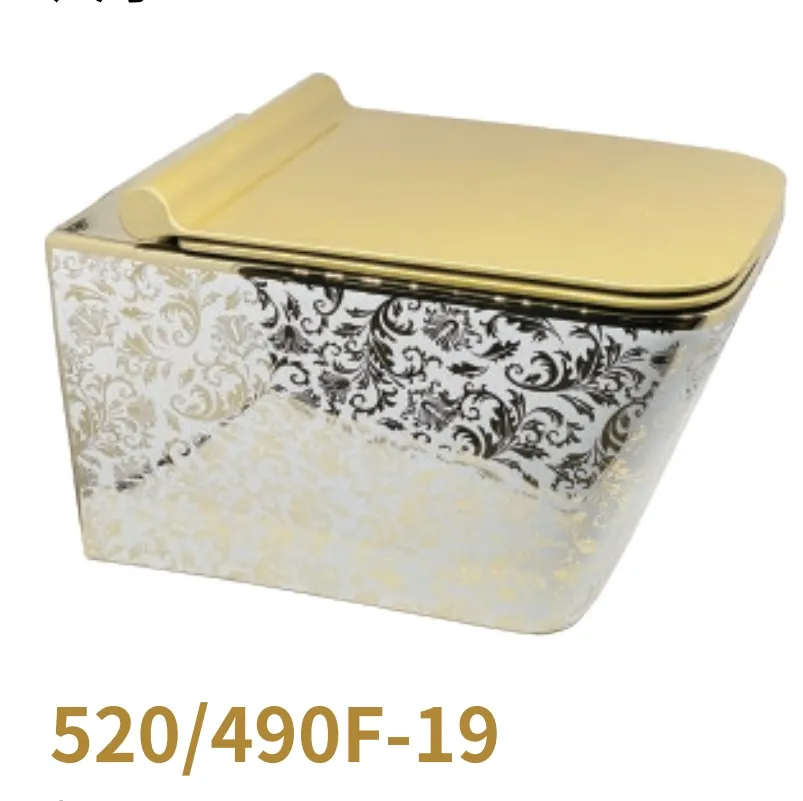 Sanitary Ware Toilet Wc Bowl Hanging Mounted Rimless Toilet