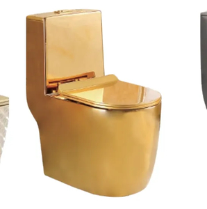 Sanitary Ware Water Closet Bathroom Ceramic Square One Piece Toilet