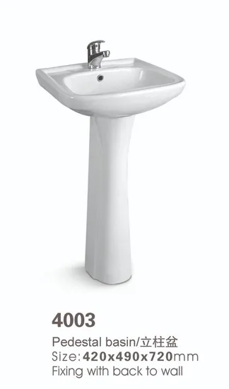 Whole Sale Price Free Standing Resin Pedestal Basin