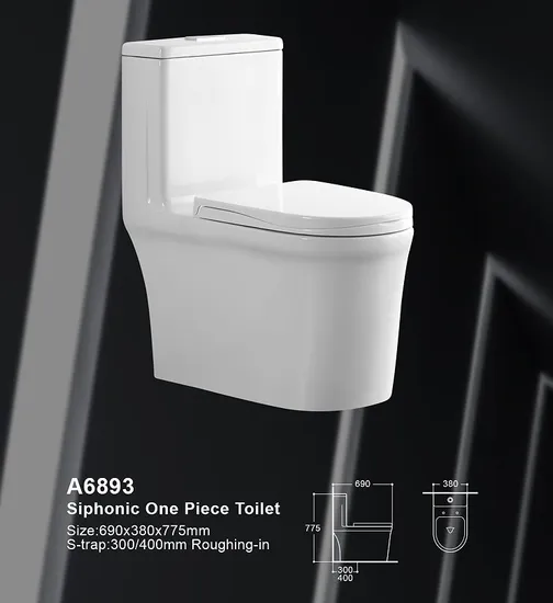 Water Closet Bathroom Modern Western Elongat Wc Ceramic One Piece Toilet