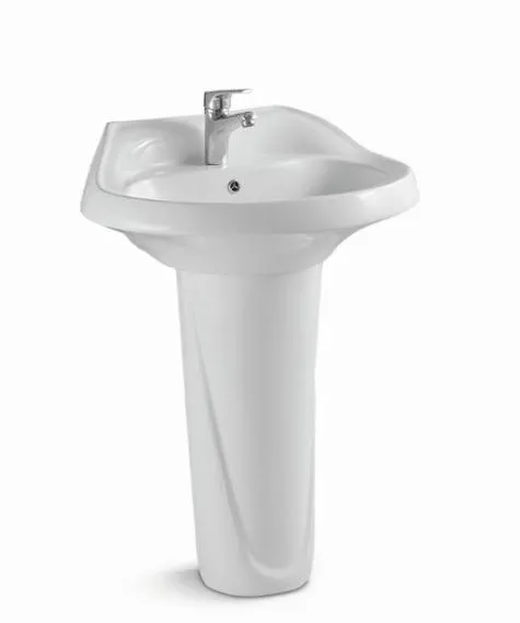 Modern Free Standing Wastafel Perfect Lines Design Pedestal Basin