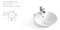 OEM Modern Round Bathroom Ceramic Sink Art Basin Sanitary Ware Wholesale