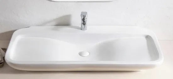 White Friendly Hand Washing Artificial Art Basin for Bathroom