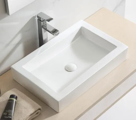 Hot Sale Bathroom Sanitary Ware White Ceramic China Wholesale Factory Wash Basin