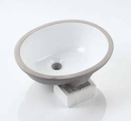 China Wholesale Polished Rectangular Porcelain White Bathroom Mount Sink