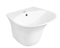 Pedestal Modern Ceramic Sink Floor Standing Bathroom Ceramic Wash Basin