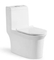 Siphonic S Trap Water Toilets for Bathrooms Comfort Height One Piece Toilet