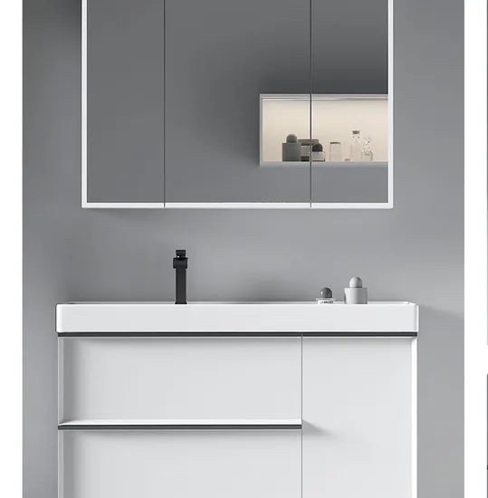 Sanitary Wares Deck Mounted Bathroom Ceramic Cabinet Basin