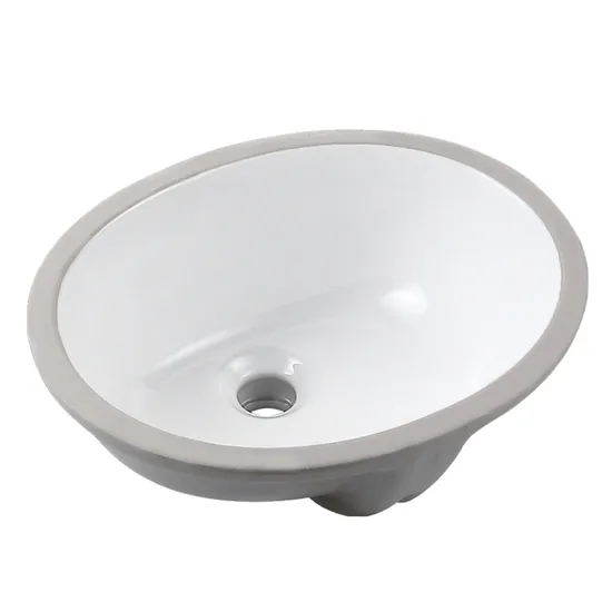 Oval Under Mount Bathroom Sink with Granite Vanity Top