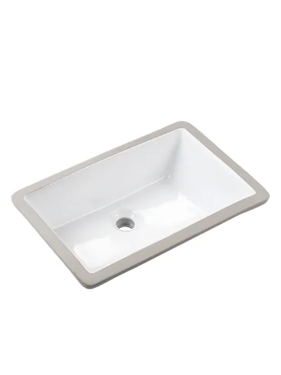 Top Mount White Double Bowl Rectangular Quartz Faucet Bathroom Basin Kitchen Sinks