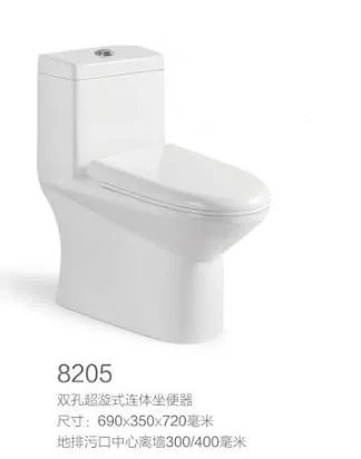 Sanitary Ware Toilet Closestool One Piece Toilet Siphonic Toilet Bathroom