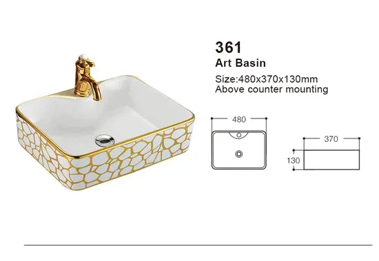 Ceramic Sink Multi-Color Art Basin Table Top Hand Wash Basin