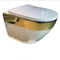 Luxury Gold Wall Hung Commode Floating Ceramic Wall Mounted Toilet