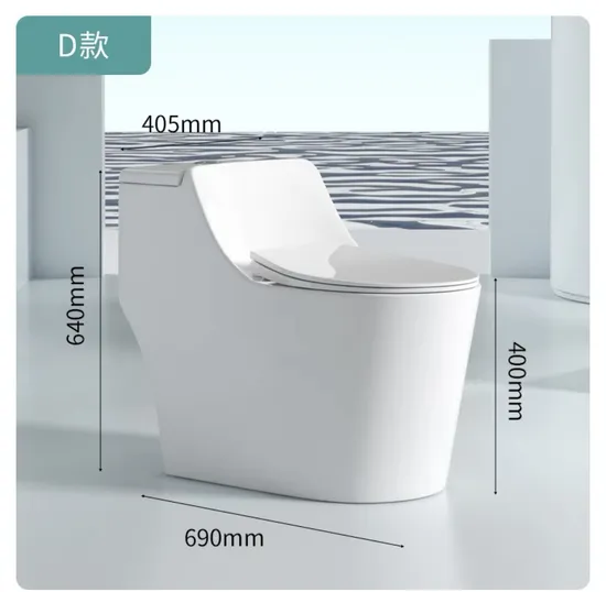 Personalized Hand Flush Toilet Bowl White Matte Water Closet One Piece