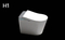Auto Flush Sensor Electric Bathroom Wc Smart Toilet with Bidet