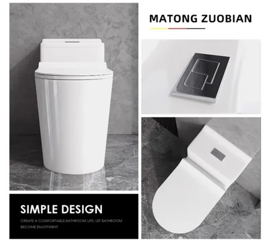 Modern Style Ceramic Rimless One Piece Toilet