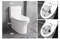 Toilet Bathroom Ceramic One-Piece Toilet