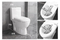 Toilet Bathroom Ceramic One-Piece Toilet