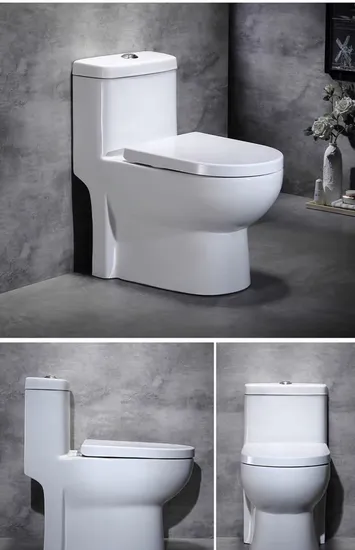 Popular Classic Design Siphon Peeping Chinese Toilet One Piece Water Closet