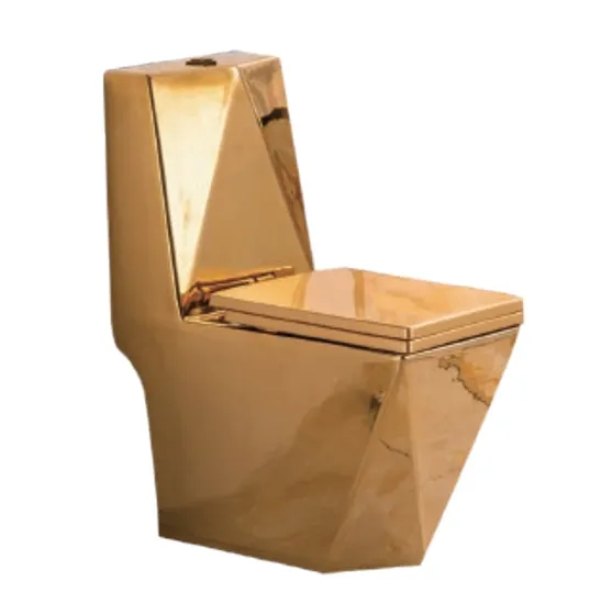 Popular Floor Mounted Ceramic Washdown One Piece Toilet with Square Shape