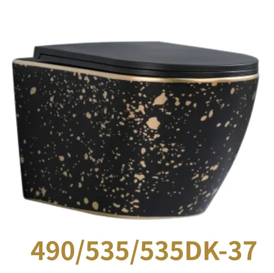 Custom Color Modern Bathroom Sanitary Ware P-Trap Wall Hung Toilet