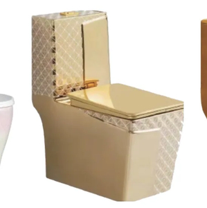 Floor Mounted Square Shape Ceramic Rimless Washdown One Piece Toilet