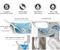 Bathroom Ceramic Siphonic One Piece Wc P-Trap/S-Trap Toilet
